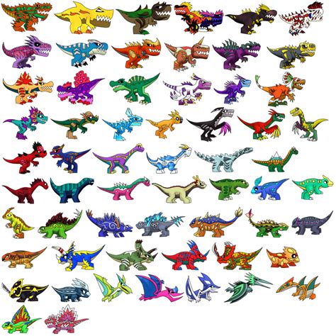 fossil fighters list of vivosaurs.